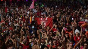 Celebración de la victoria de Lula
